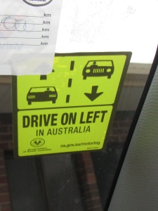 Drive on Left reminder 