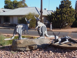 Kangaroo Sculpture in Orrorro
