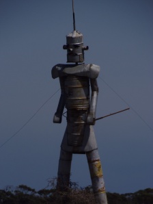 Tin Man Protest Statue